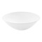 White with Silver Rim Organic Round Disposable Plastic Soup Bowls - 16 oz. (120 Bowls)